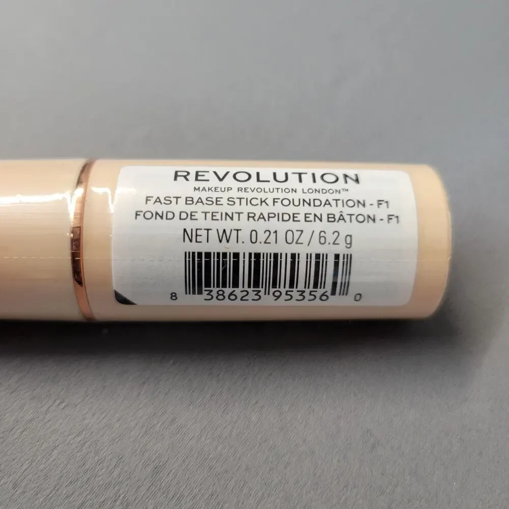 Makeup‎ Revolution Fast Base Stick Foundation F1 0.21 oz 6.2g Sealed New